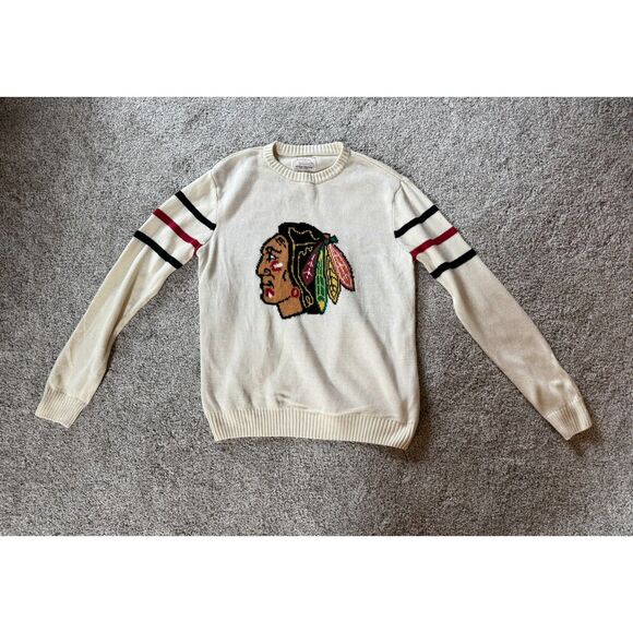 American Needle Chicago Blackhawks McCallister Sweater Medium - Picture 1 of 9